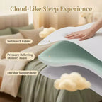 Matelas de remplacement pour canapé-lit en mousse à mémoire de forme 4" avec housse lavable, certifié CertiPUR-US
