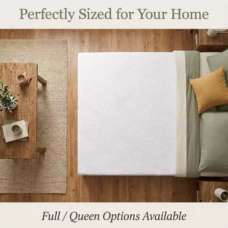Matelas de remplacement pour canapé-lit en mousse à mémoire de forme 4" avec housse lavable, certifié CertiPUR-US
