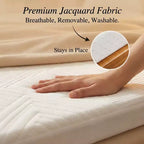 Matelas de remplacement pour canapé-lit en mousse à mémoire de forme 4" avec housse lavable, certifié CertiPUR-US