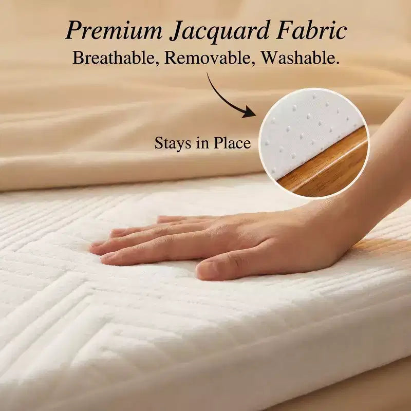 Matelas de remplacement pour canapé-lit en mousse à mémoire de forme 4" avec housse lavable, certifié CertiPUR-US