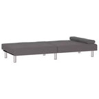 Canapé-lit pliable avec porte-gobelets en similicuir