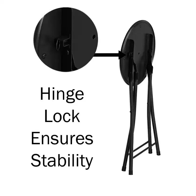 4 tabourets de bar pliants robustes de 45,7 cm avec capacité de 102 kg et sièges rembourrés pour dortoir, salle de jeux ou salle de loisirs