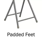 4 tabourets de bar pliants robustes de 45,7 cm avec capacité de 102 kg et sièges rembourrés pour dortoir, salle de jeux ou salle de loisirs
