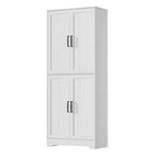 Meuble de rangement pour garde-manger de cuisine de ferme, armoire de rangement haute en bois de 180 cm avec 4 portes et étagères réglables, buffet autoportant pour salle à manger