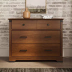 Chambre de bébé Redmond, ensemble 3 pièces avec lit, commode et chiffonnier, inclut un lit convertible 4-en-1, une commode et un chiffonnier