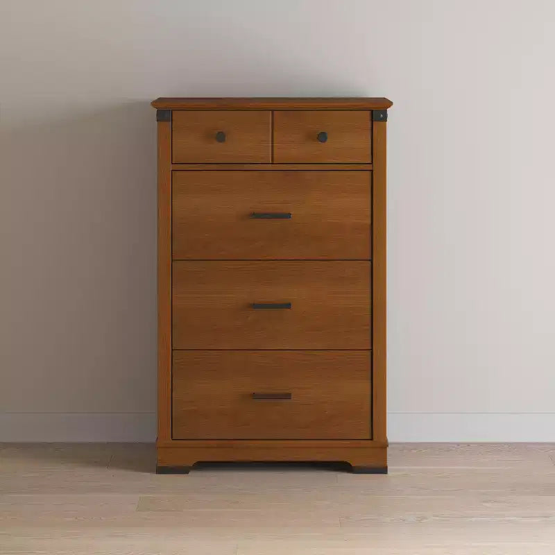 Chambre de bébé Redmond, ensemble 3 pièces avec lit, commode et chiffonnier, inclut un lit convertible 4-en-1, une commode et un chiffonnier