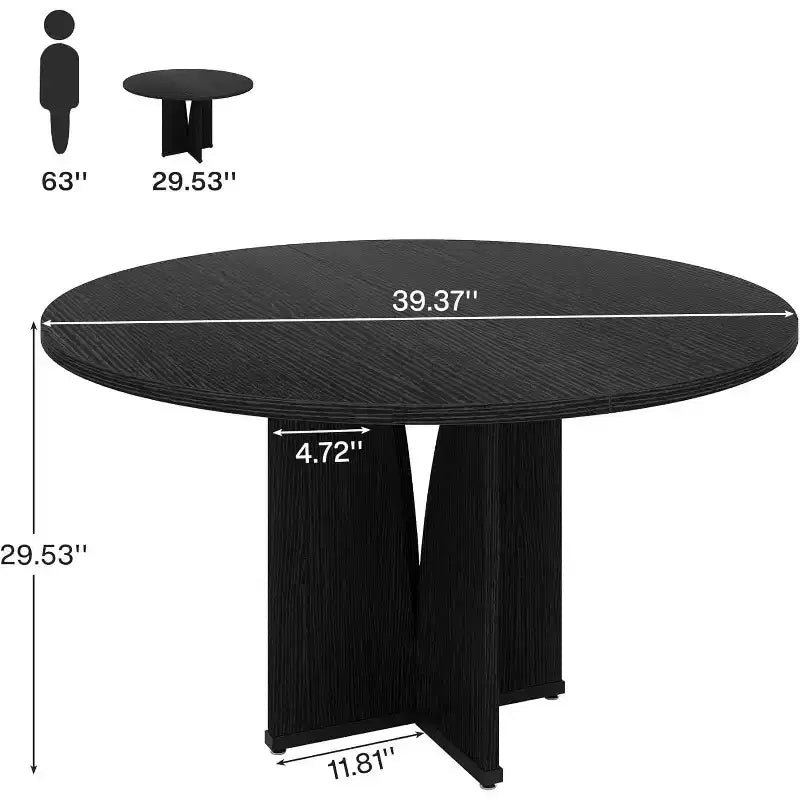 Table de salle à manger ronde de 99,9 cm