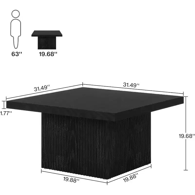 Table basse carrée de 31,5 pouces