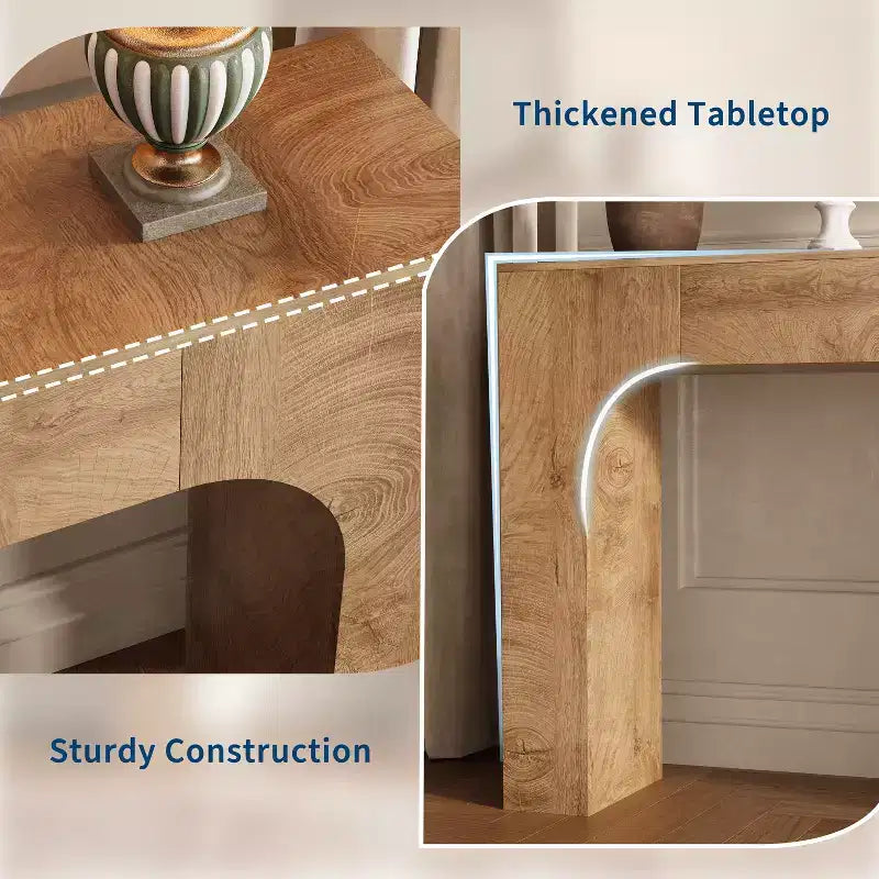 Table console de ferme de 47 pouces