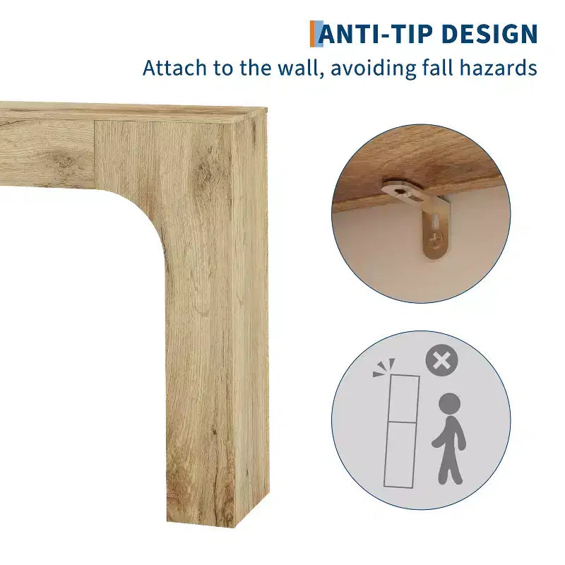 Table console de ferme de 47 pouces