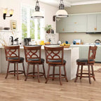 Tabourets de bar hauteur comptoir 66 cm, lot de 4