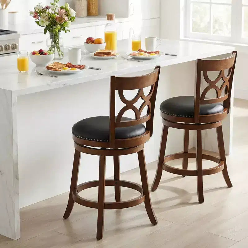 Tabourets de bar hauteur comptoir 66 cm, lot de 4