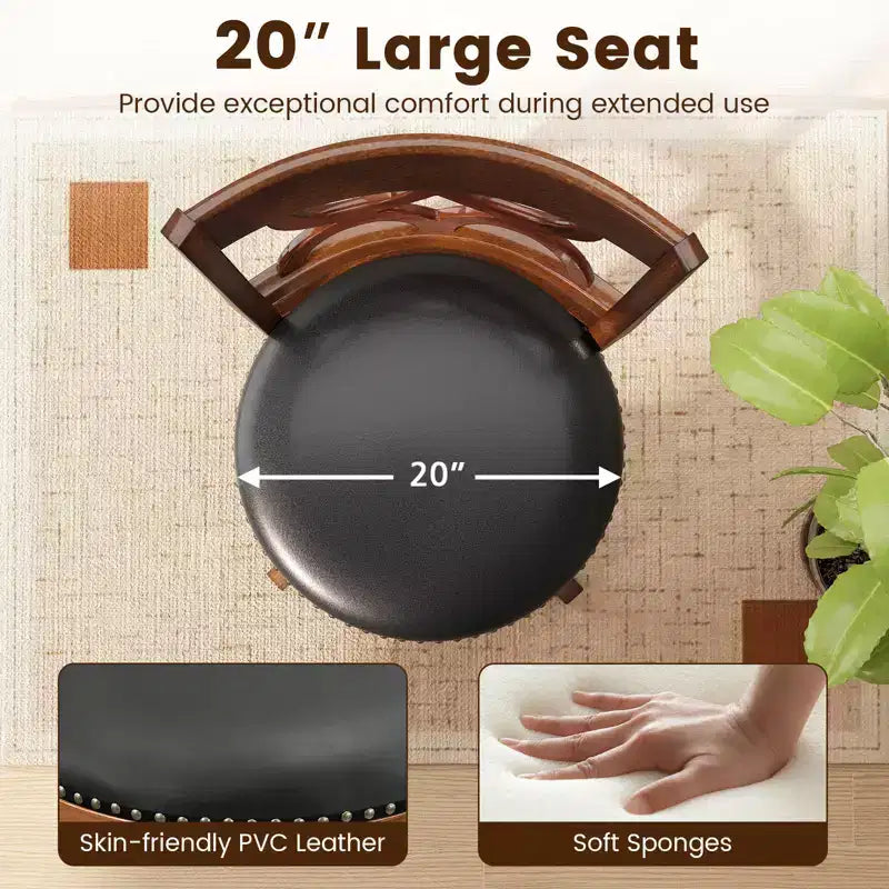 Tabourets de bar hauteur comptoir 66 cm, lot de 4