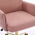 Chaise de bureau mi-dossier, relevable, tissu rayé, ergonomique. Idéale pour le travail, les études et la détente.