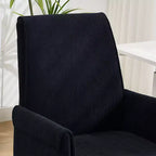Chaise de bureau mi-dossier, relevable, tissu rayé, ergonomique. Idéale pour le travail, les études et la détente.
