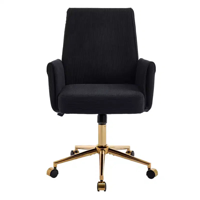 Chaise de bureau mi-dossier, relevable, tissu rayé, ergonomique. Idéale pour le travail, les études et la détente.