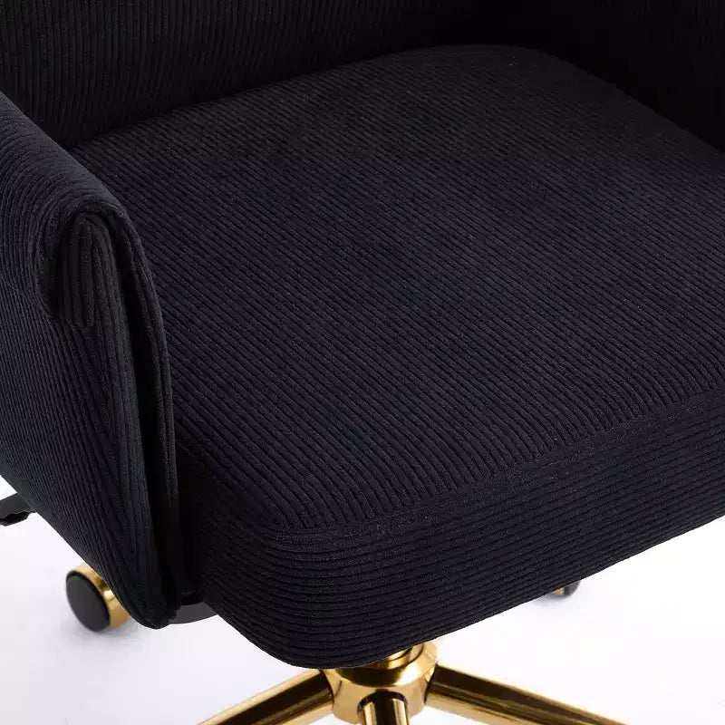 Chaise de bureau mi-dossier, relevable, tissu rayé, ergonomique. Idéale pour le travail, les études et la détente.