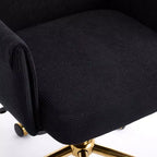 Chaise de bureau mi-dossier, relevable, tissu rayé, ergonomique. Idéale pour le travail, les études et la détente.