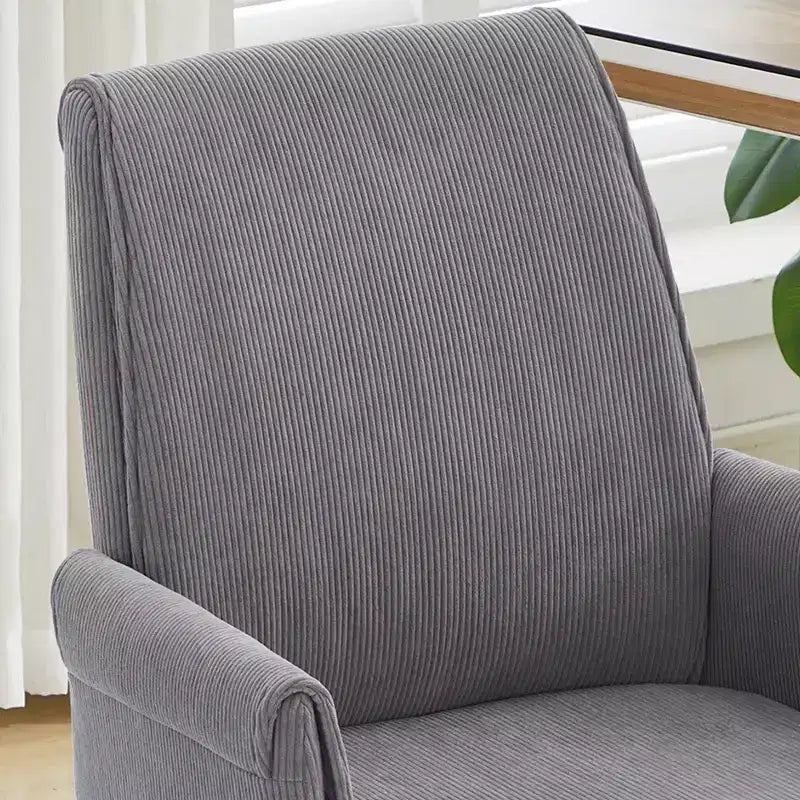 Chaise de bureau mi-dossier, relevable, tissu rayé, ergonomique. Idéale pour le travail, les études et la détente.