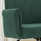 Chaise de bureau mi-dossier, relevable, tissu rayé, ergonomique. Idéale pour le travail, les études et la détente.