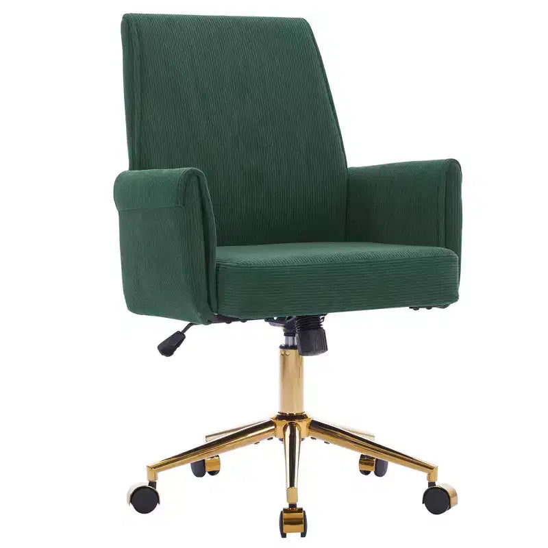 Chaise de bureau mi-dossier, relevable, tissu rayé, ergonomique. Idéale pour le travail, les études et la détente.