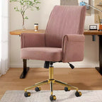 Chaise de bureau mi-dossier, relevable, tissu rayé, ergonomique. Idéale pour le travail, les études et la détente.