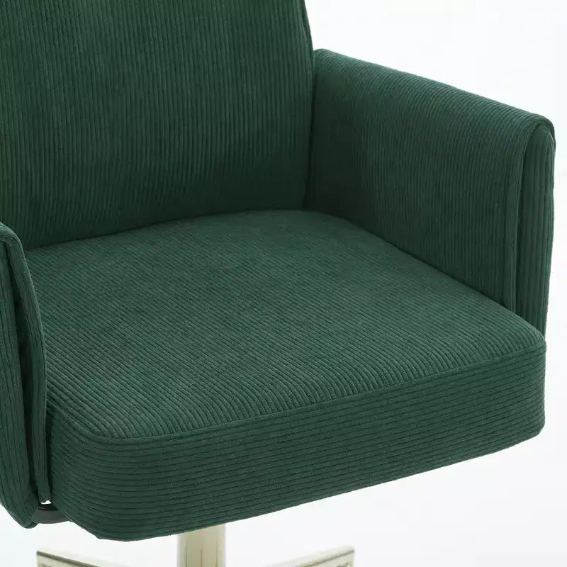 Chaise de bureau mi-dossier, relevable, tissu rayé, ergonomique. Idéale pour le travail, les études et la détente.