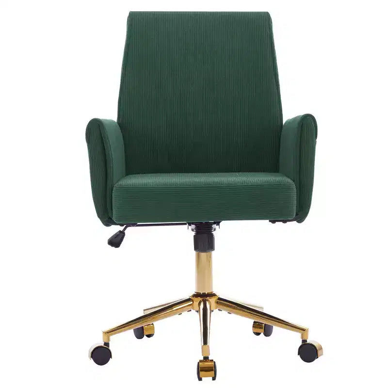 Chaise de bureau mi-dossier, relevable, tissu rayé, ergonomique. Idéale pour le travail, les études et la détente.