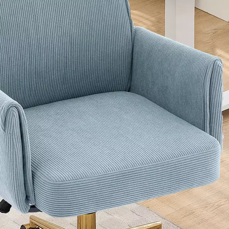 Chaise de bureau mi-dossier, relevable, tissu rayé, ergonomique. Idéale pour le travail, les études et la détente.