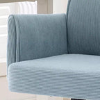 Chaise de bureau mi-dossier, relevable, tissu rayé, ergonomique. Idéale pour le travail, les études et la détente.