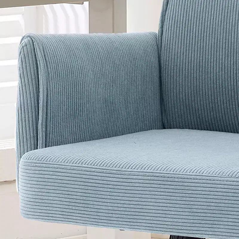 Chaise de bureau mi-dossier, relevable, tissu rayé, ergonomique. Idéale pour le travail, les études et la détente.