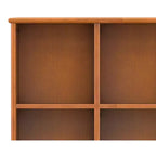 Bibliothèque de rangement Tierney Mid-Century en bois massif de 42 po de largeur, couleur Teck brun