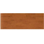 Bibliothèque de rangement Tierney Mid-Century en bois massif de 42 po de largeur, couleur Teck brun