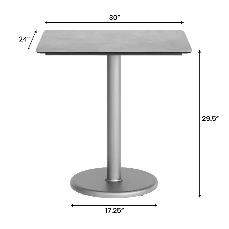 Table de table Acadia pour l'intérieur et l'extérieur