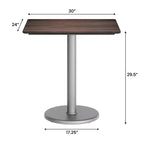 Table de table Acadia pour l'intérieur et l'extérieur