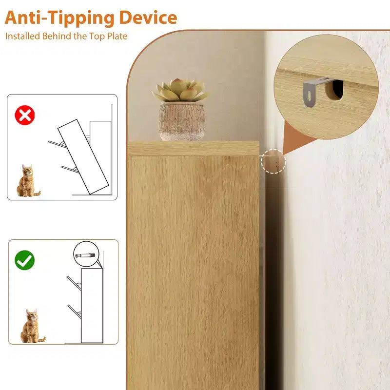 Meuble à chaussures cannelé avec 2 tiroirs basculants, meuble à chaussures haut sur pied dissimulé pour entrée, couloir et salon