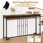Console industrielle 55" étroite avec base en H