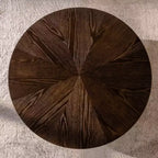 Table basse ronde rétro de 31,5 avec espace de rangement