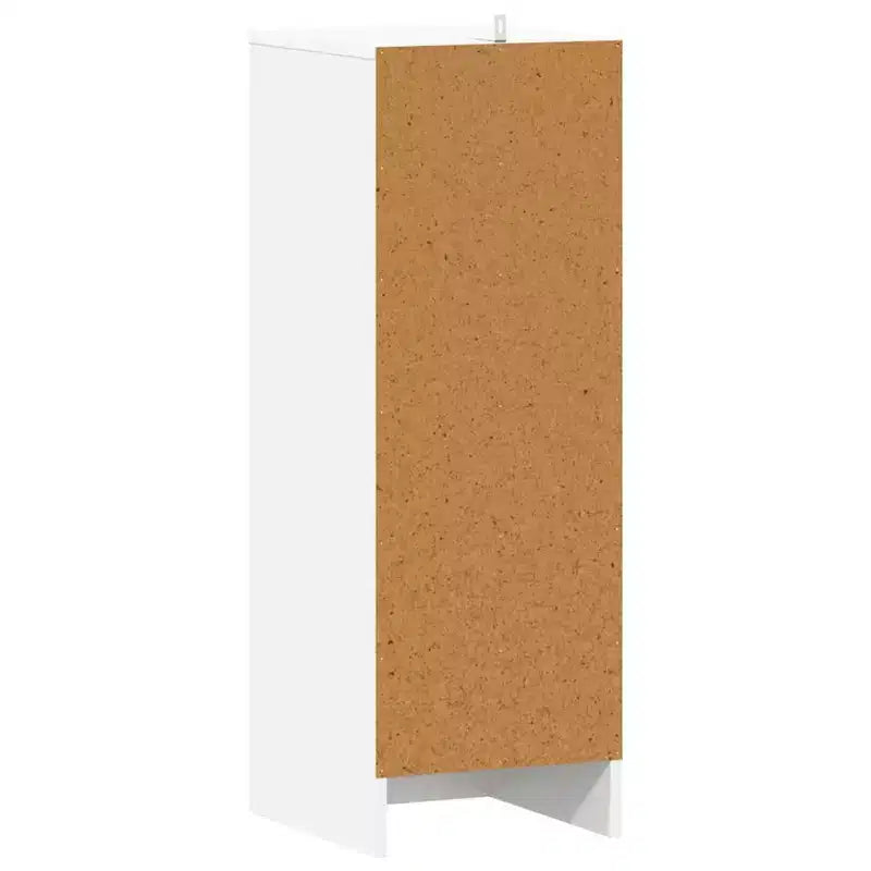 Meuble à chaussures compact en bois d'ingénierie blanc
