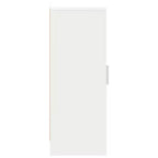 Meuble à chaussures compact en bois d'ingénierie blanc