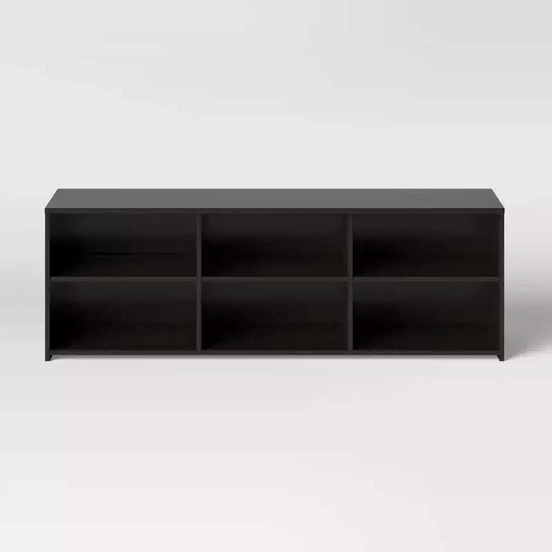 Meuble TV de rangement pour téléviseurs jusqu'à 70 po, noir