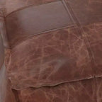 Pouf Erving Square marron vieilli