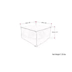 Pouf Erving Square marron vieilli