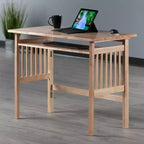 Bureau pliant en bois clair