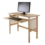 Bureau pliant en bois clair