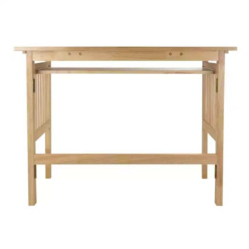Bureau pliant en bois clair
