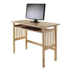 Bureau pliant en bois clair