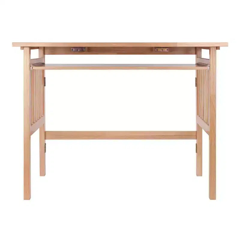 Bureau pliant en bois clair