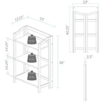 Étagère pliante Stratford 36 po à 3 tablettes