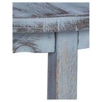 Table d'appoint ronde en bois, finition antique, style cottage